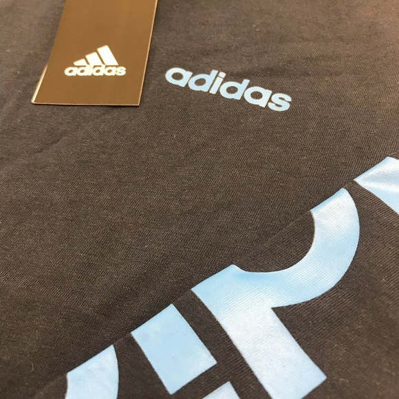 Adidas Boy's Hooded Long Sleeve Top Blue - Picture 4 of 6